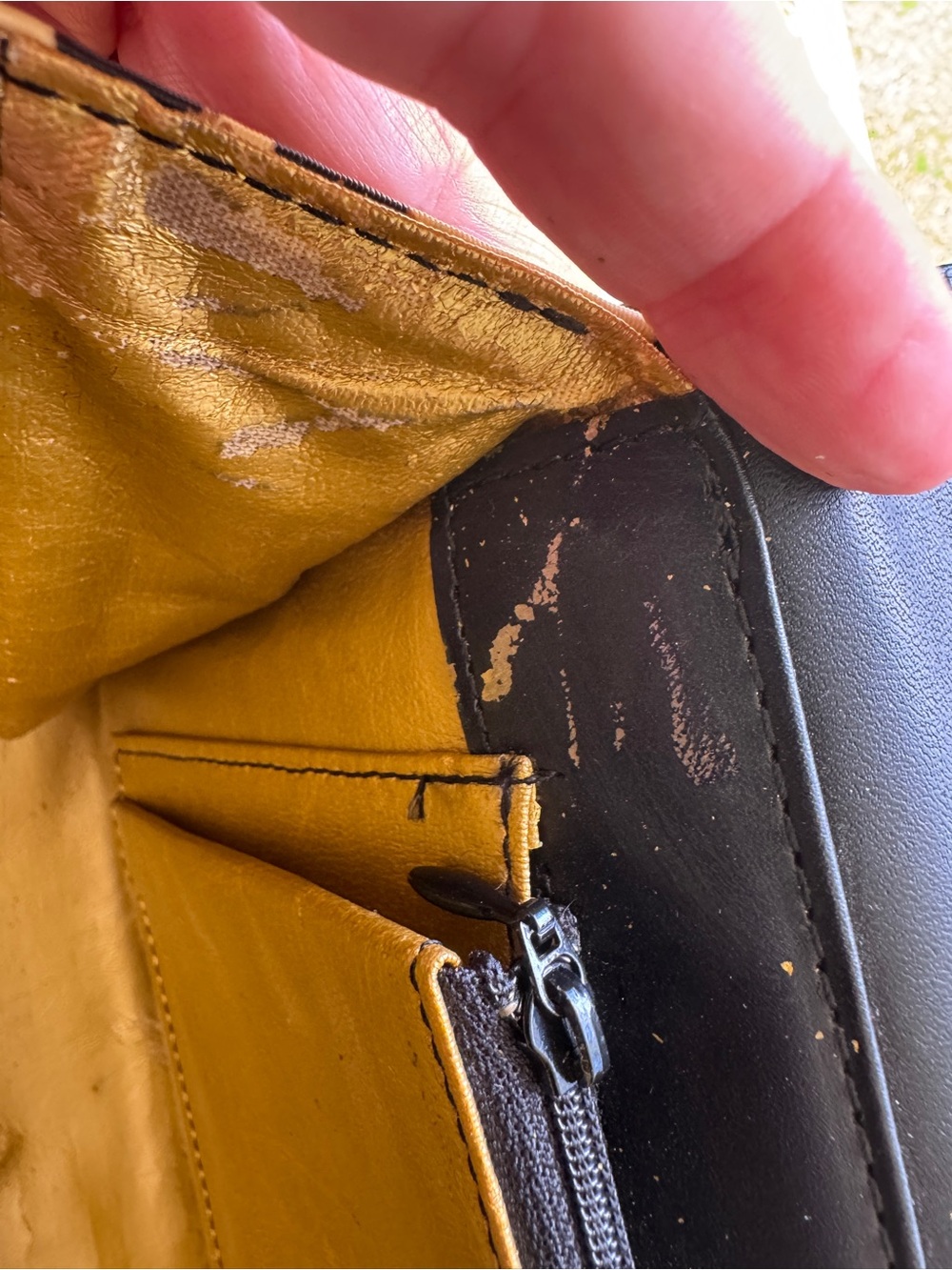 Versace Black and Yellow Baroque Top-Handle Purse with dusty - Picture 12 of 16